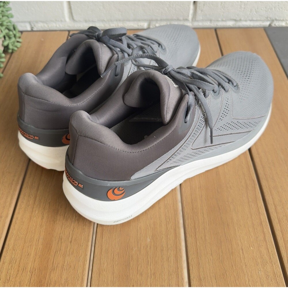 Topo Athletic Phantom 2 Mens 13 Grey Clay ZipFoam 5mm Drop Road Running Shoes